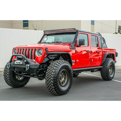 DV8 Off-Road 2020-2024 Jeep Gladiator JT Rock Sliders with Step C3| SRGL-02