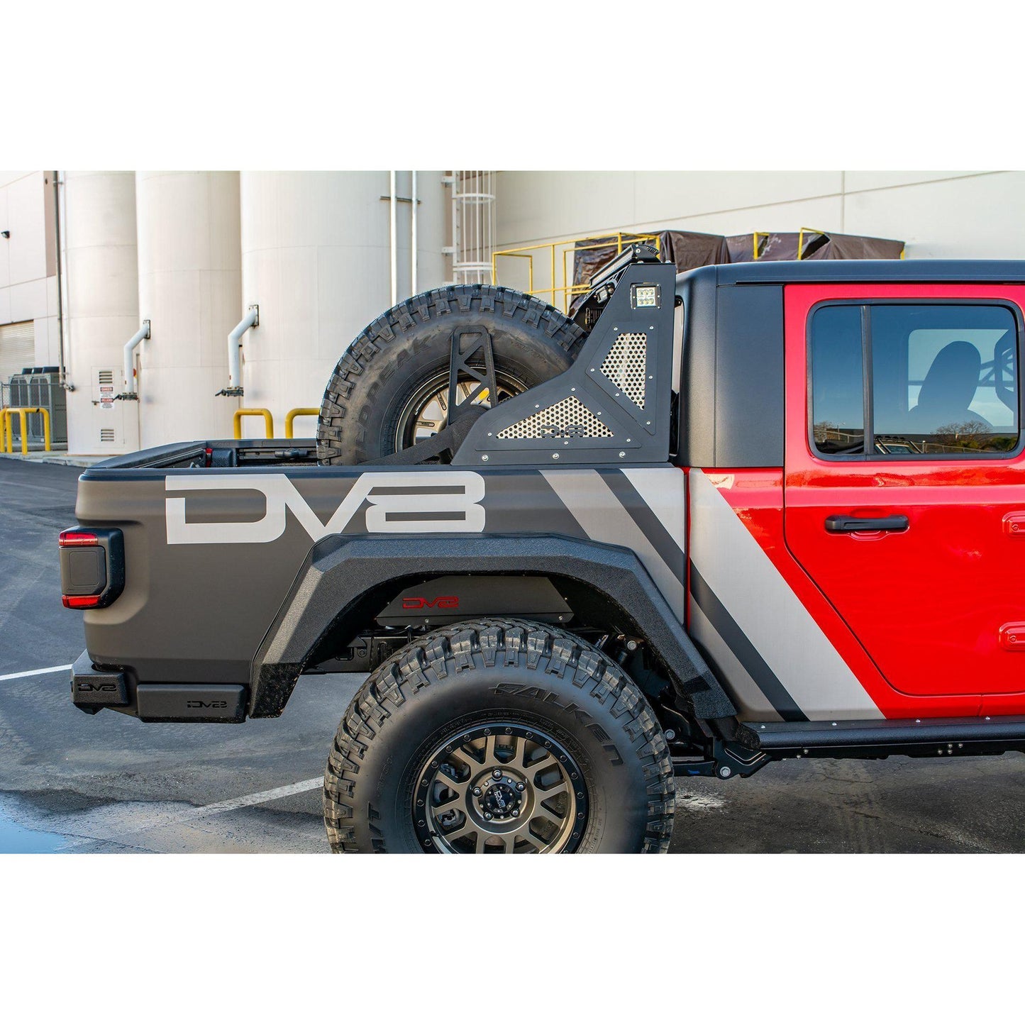 DV8 Off-Road 2020-2024 Jeep Gladiator JT Stand Up Spare Tire Mount C3| TCGL-02