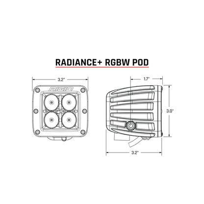 RIGID INDUSTRIES | Radiance Plus Pod RGBW Pair RIGID Industries | 202053