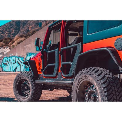 Body Armor 4x4 2007-2018 JEEP WRANGLER JK TUBE DOORS REAR, PAIR JK-6155