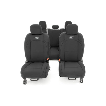 Rough Country Factory Leather Seats w/ Cup Holder Seat Covers I 91038