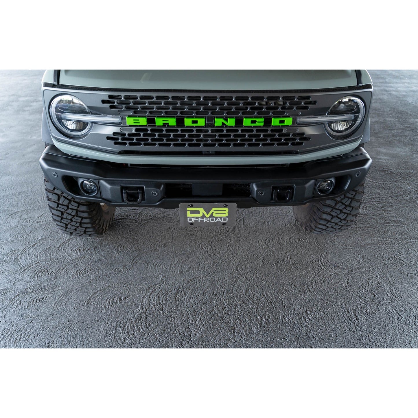 DV8 Off-Road 2021-2024 Ford Bronco | Capable Bumper Front License Plate Mount C3| LPBR-04