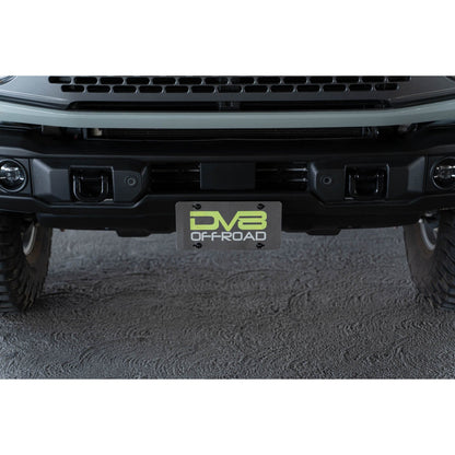 DV8 Off-Road 2021-2024 Ford Bronco | Capable Bumper Front License Plate Mount C3| LPBR-04