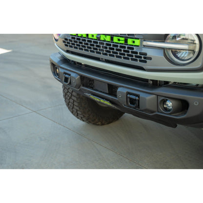 DV8 Off-Road 2021-2024 Ford Bronco | Capable Bumper Slanted Front License Plate Mount C3| LPBR-05