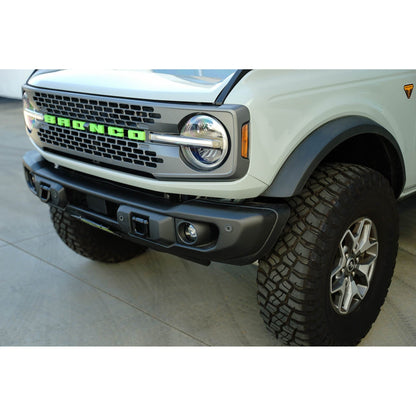 DV8 Off-Road 2021-2024 Ford Bronco | Capable Bumper Slanted Front License Plate Mount C3| LPBR-05