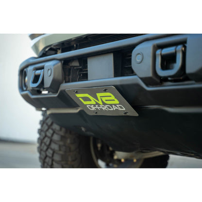 DV8 Off-Road 2021-2024 Ford Bronco | Capable Bumper Slanted Front License Plate Mount C3| LPBR-05