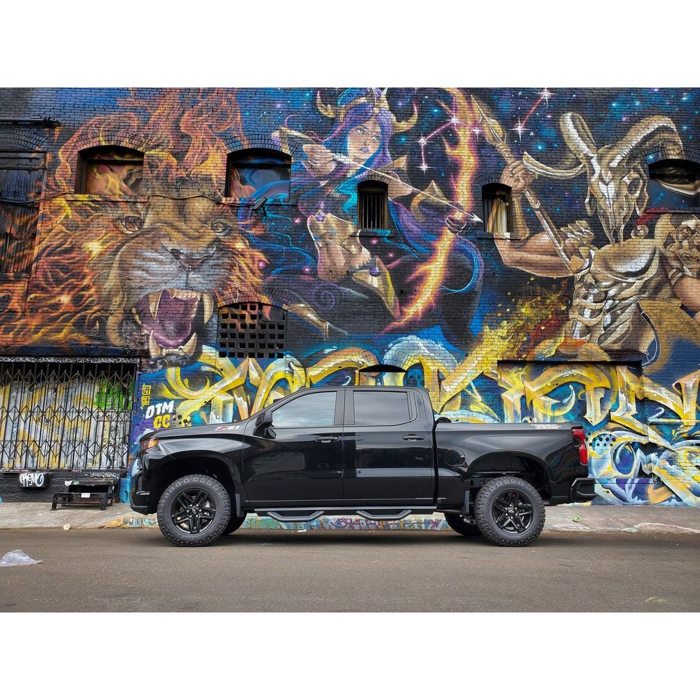 Body Armor 4x4 2019-2024 CHEVROLET SILVERADO 1500 CREW CAB/2020-2024 SILVERADO 2500/3500 CREW CAB AMBUSH SIDE STEPS GM-4200