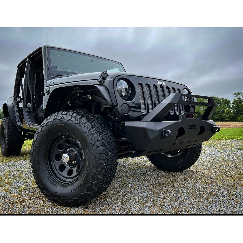 Body Armor 4x4 2007-2024 JEEP WRANGLER JK/JL AND GLADIATOR JT ORION STUBBY FRONT BUMPER JP-19535