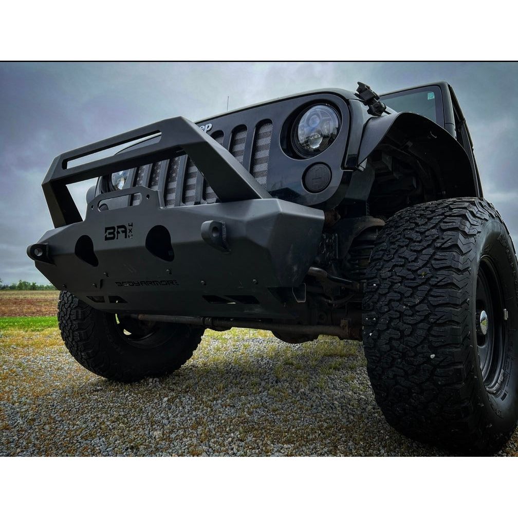 Body Armor 4x4 2007-2024 JEEP WRANGLER JK/JL AND GLADIATOR JT ORION STUBBY FRONT BUMPER JP-19535