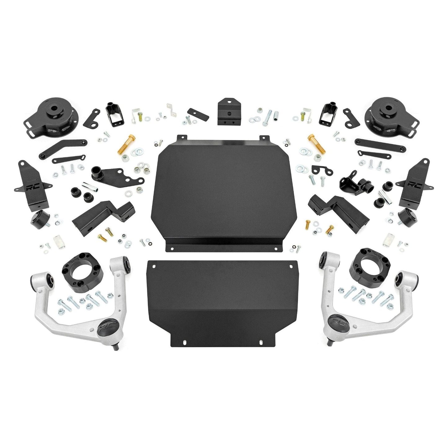 Rough Country Strut Spacers w/Shock Relocation Brackets 3.5 Inch Lift Kit I 71300