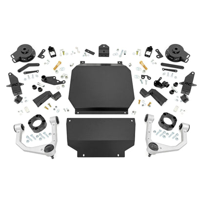 Rough Country Strut Spacers w/Shock Relocation Brackets 3.5 Inch Lift Kit I 71300