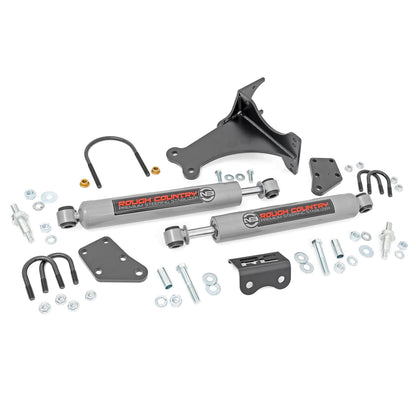 ROUGH COUNTRY N3 Steering Stabilizer | Dual | 2-8 Inch Lift | Ford F-250/F-350 Super Duty (05-24) | 8749130