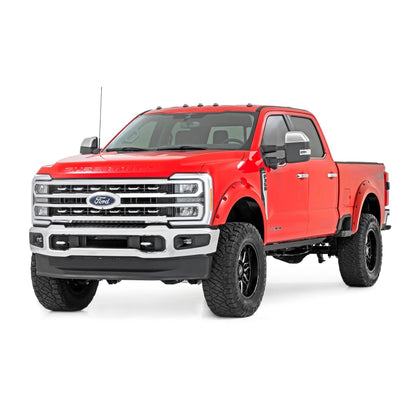 ROUGH COUNTRY Pocket Fender Flares | JS Iconic Silver | Ford F-250/F-350 Super Duty (23-26) | F-F20231-JS