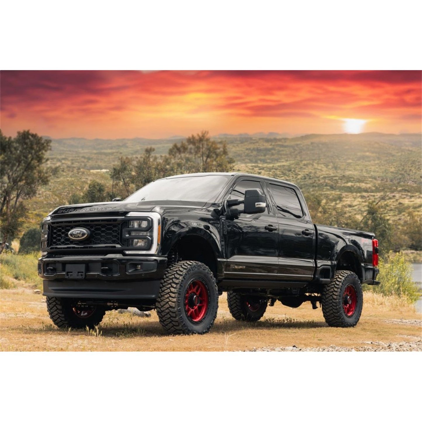 ReadyLIFT 6'' Coil Spring Lift Kit with Falcon 1.1 Monotube Front/Rear Shocks, Radius Arms, Dual Steering Stabilizer, and Front Track Bar Bracket  (F250/F350 Diesel ) 49-23621
