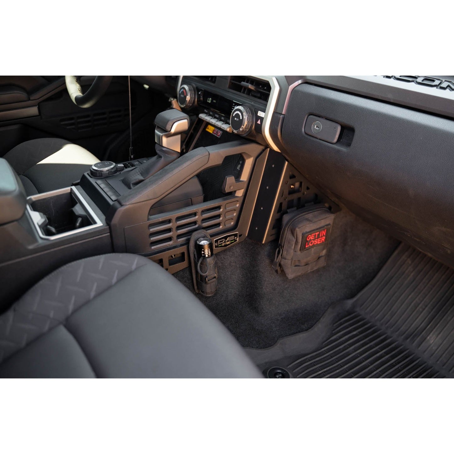 DV8 Off-Road 2024 Toyota Tacoma | Center Console Molle Panels & Digital Device Mount C3| CCT1-02