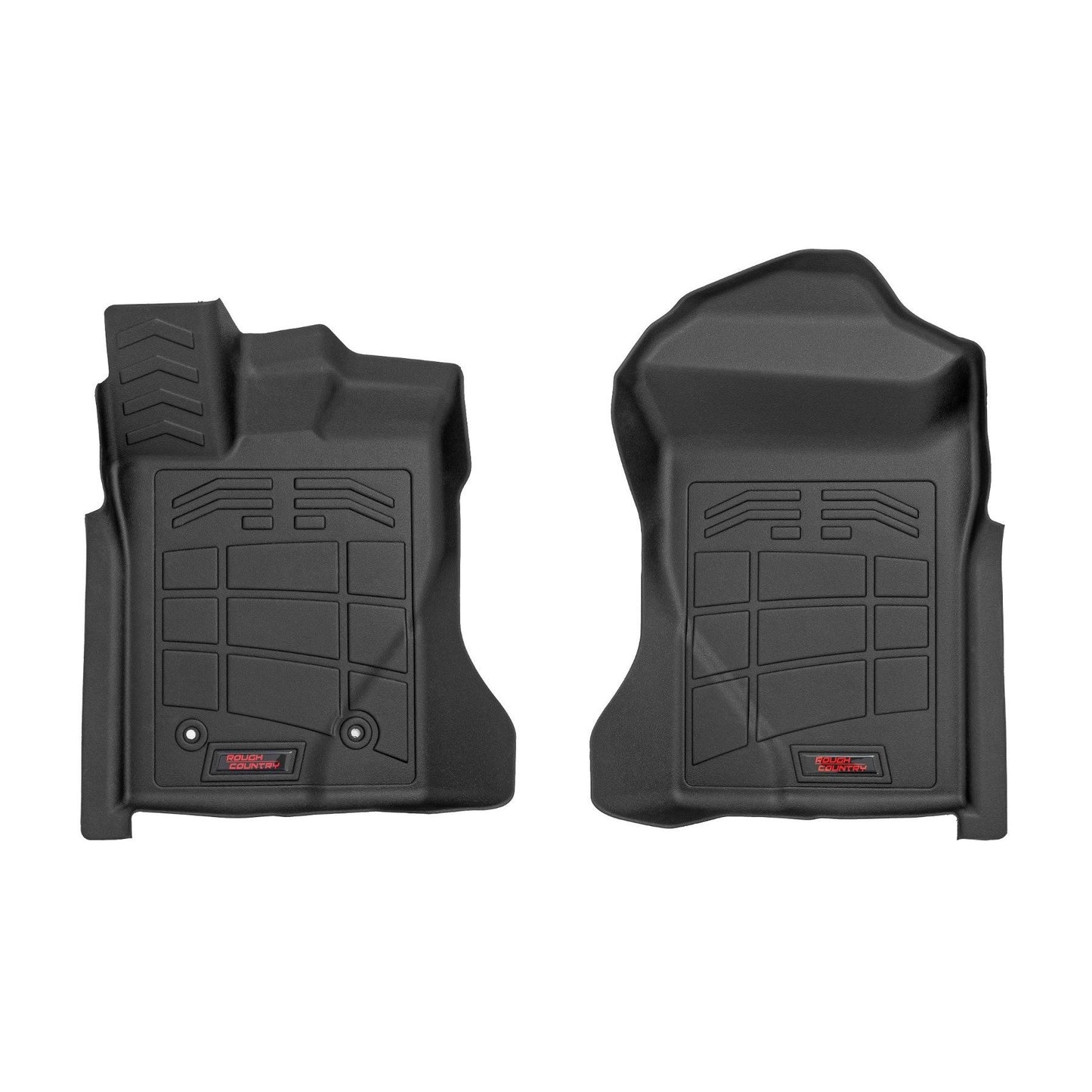 ROUGH COUNTRY Sure-Fit Floor Mats | Front | Crew | Ford Ranger 2WD/4WD (2024-2025) | SM51002