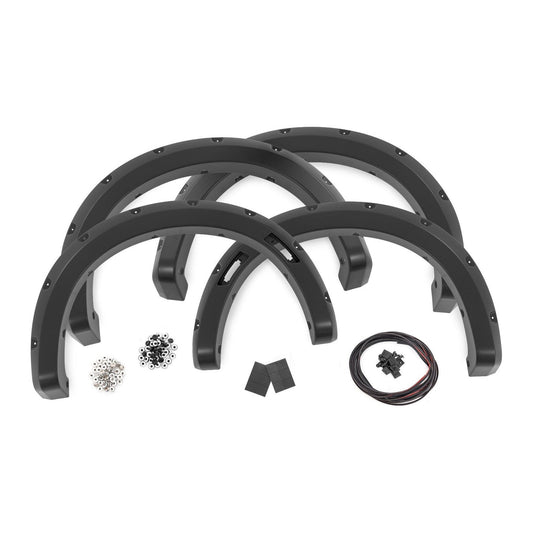 Rough Country G1 | Absolute Black Pocket Fender Flares I F-F12401-G1
