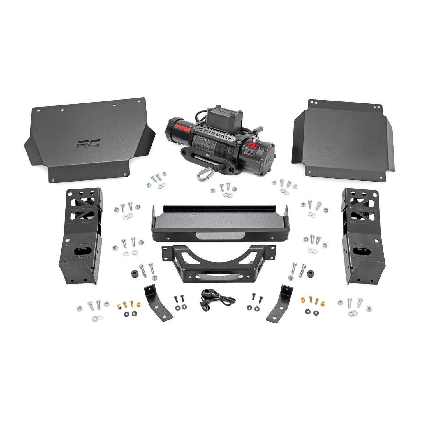 ROUGH COUNTRY Hidden Winch Mount | 12000S | Toyota Tacoma 2WD/4WD (2024-2025) | 72013