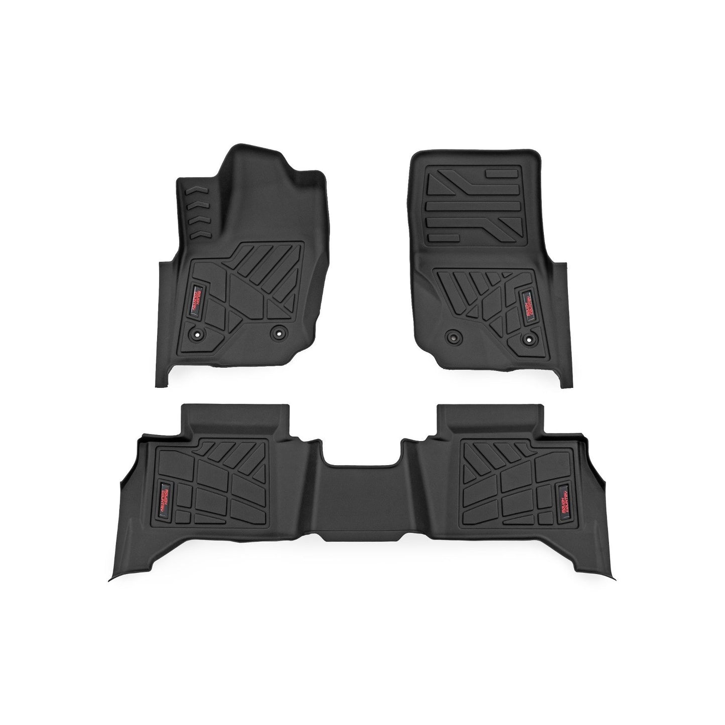 ROUGH COUNTRY Sure-Fit Floor Mats | Front & Rear | Toyota 4Runner 2WD/4WD (2025) | SM71324