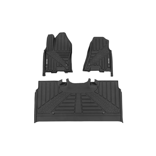 ROUGH COUNTRY Flex-Fit Floor Mats | FR & RR | Crew | Ram 1500 2WD/4WD (2025) | FF-31432