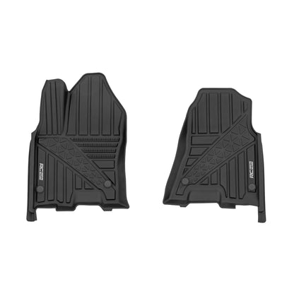ROUGH COUNTRY Flex-Fit Floor Mats | Front | Crew | Ram 1500 2WD/4WD (2025) | FF-3143