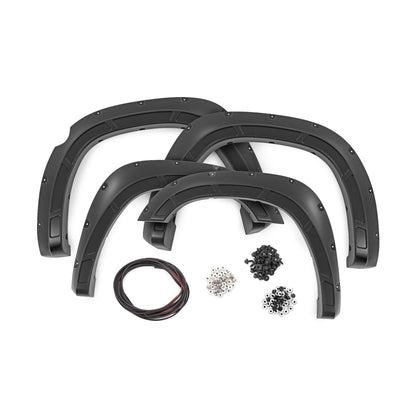 ROUGH COUNTRY Fender Flares | Defender | PXJ Diamond Black | Ram 1500 2WD/4WD (2025) | A-D319205-PXJ