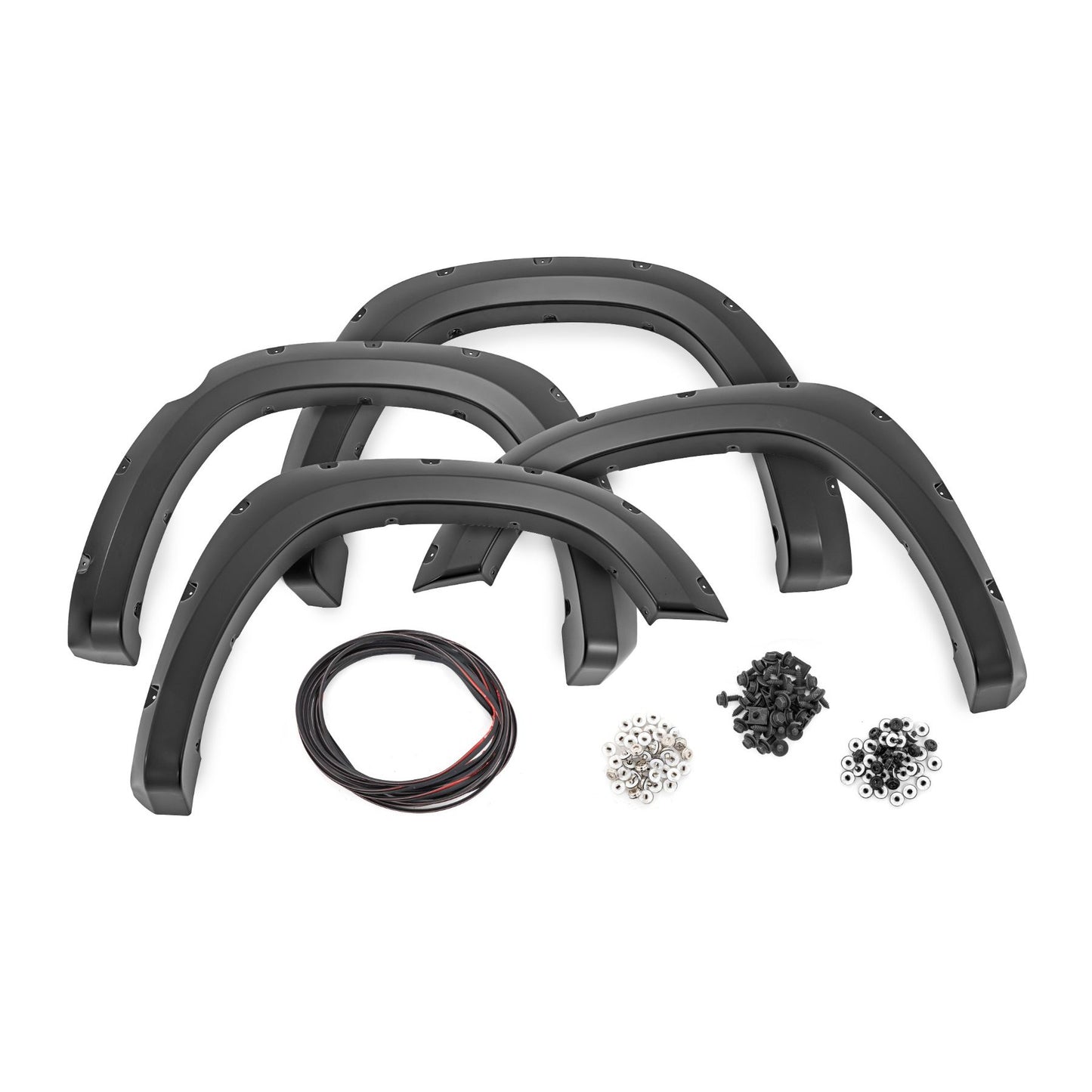 ROUGH COUNTRY Pocket Fender Flares | PR4 Flame Red | Ram 1500 2WD/4WD (2025) | F-D319205-PR4