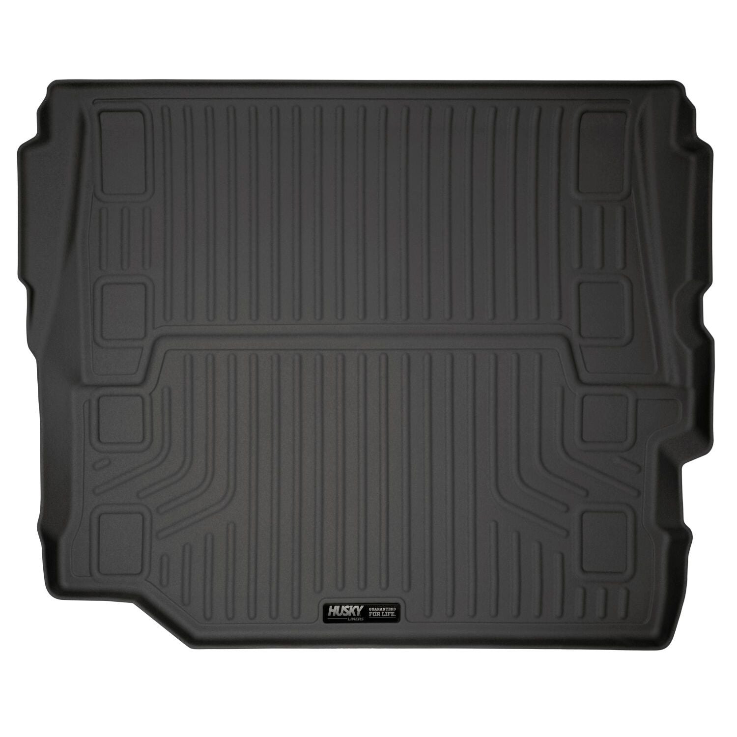 Husky Liners | Weatherbeater Cargo Liner For 2018-2024 Jeep Wrangler 2 Door Husky Liners | 20711 in black.