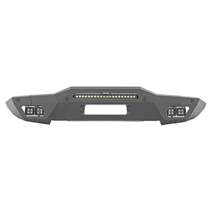 Rough Country with 20" Black Series White DRL | Black Series White DRL Cubes Front Bumper I 51074
