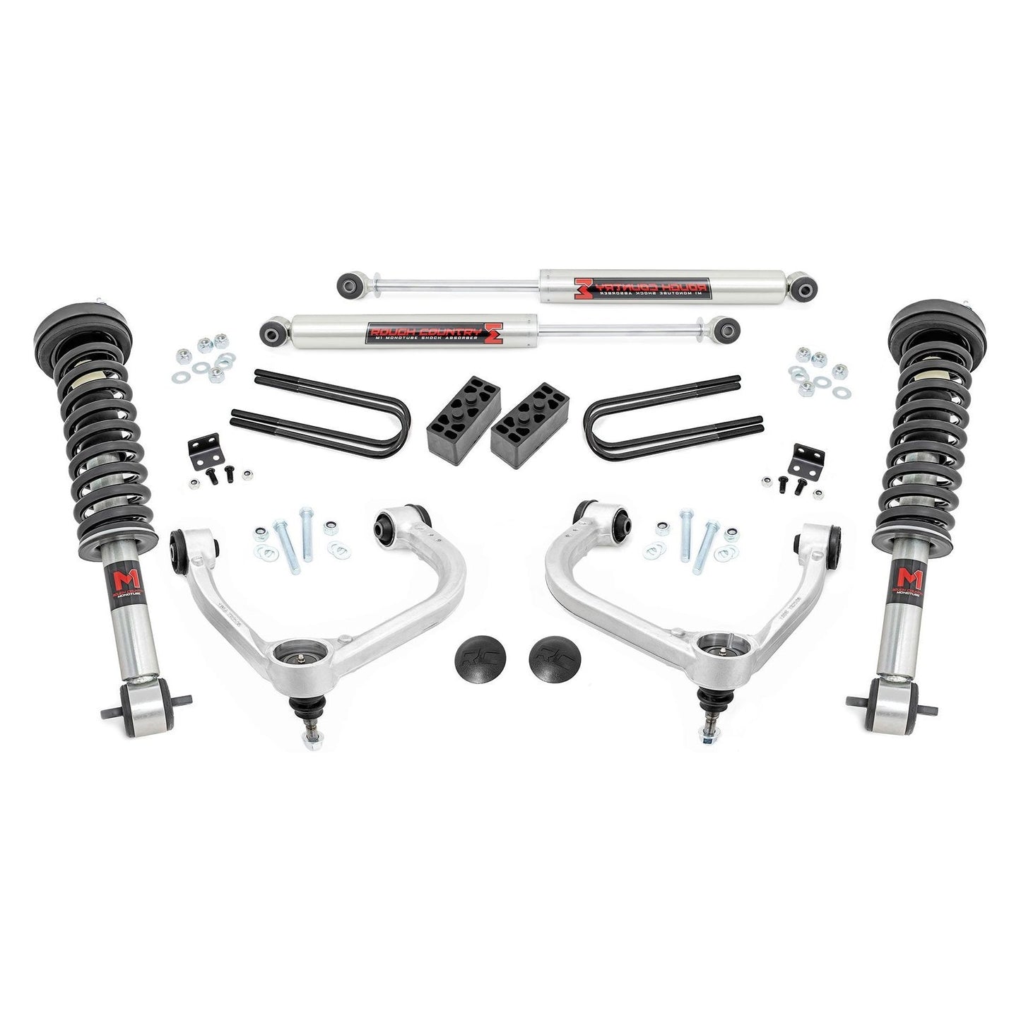 Rough Country M1 Struts w/M1 Rear Shocks 3 Inch Lift Kit I 41440