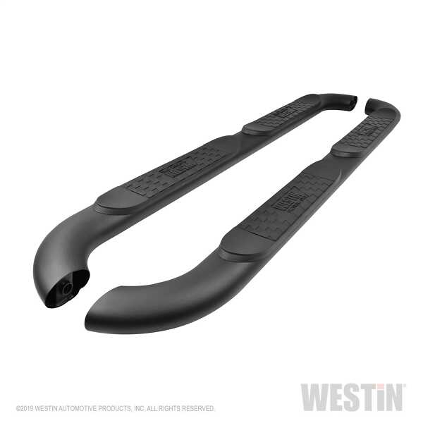 Westin Platinum 4 Oval Nerf Step Bars (Black) for 2018-C JL 4 Door Models