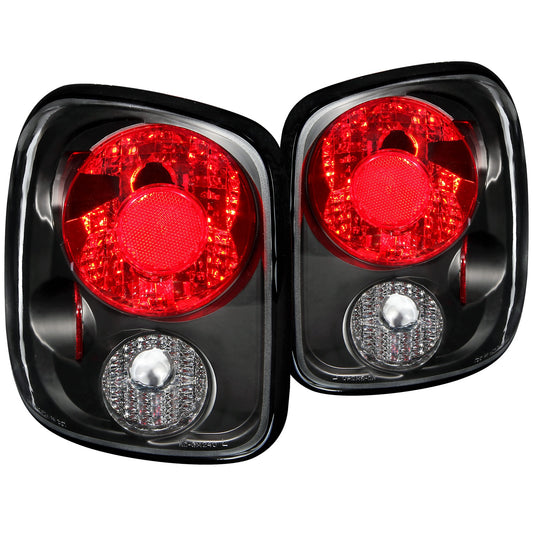 Anzo USA | Tail Light Assembly Clear Lens Black Housing Pair | Fits Silverado 1500 | 211028