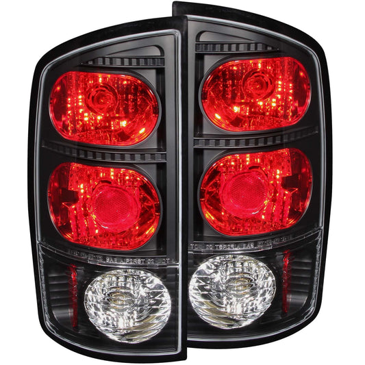 Anzo USA | Tail Light Assembly Clear Lens Black Housing Pair | Fits Ram 1500 | 211045