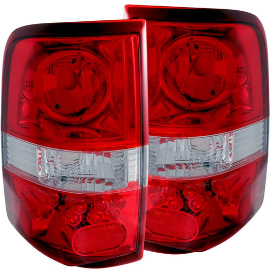 Anzo USA | Tail Light Assembly Red/Clear Lens LED Style Pair | Fits F-150 | 211058