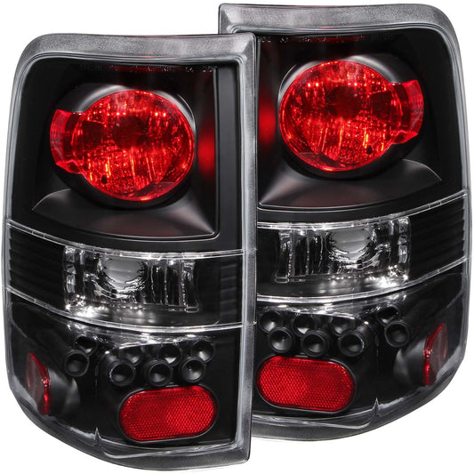 Anzo USA | Tail Light Assembly Clear Lens Black Housing Pair | Fits F-150 | 211060