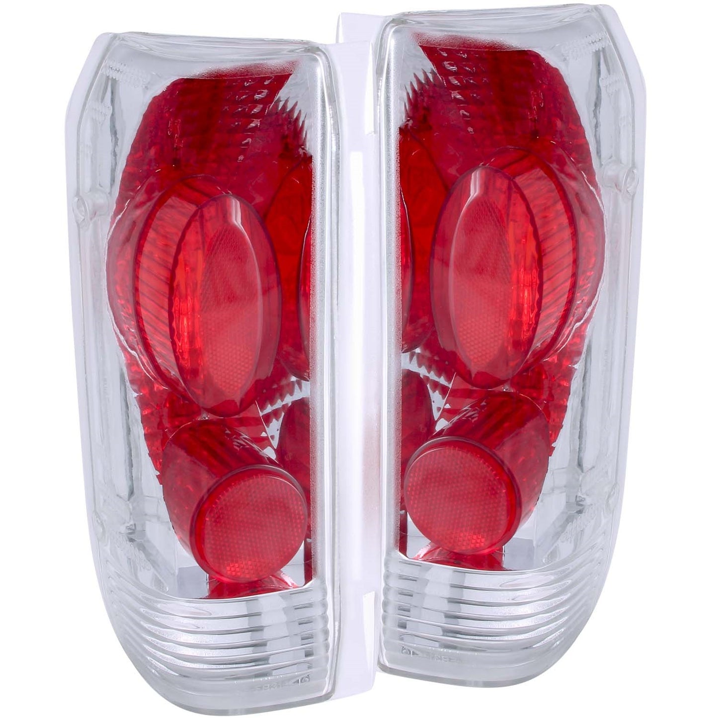 Anzo USA | Tail Light Assembly Red/Clear Lens Chrome Housing Pair | Fits F-150 | 211061