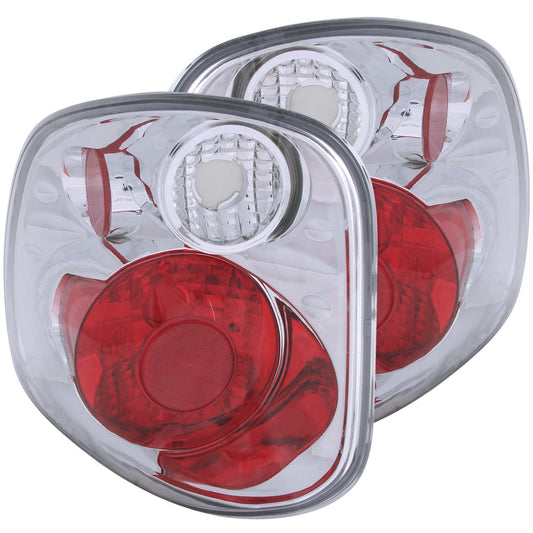 Anzo USA | Tail Light Assembly Clear Lens Chrome Housing Pair | Fits F-150 | 211068