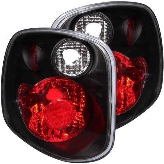 Anzo USA | Tail Light Assembly Clear Lens Black Housing Pair | Fits F-150 | 211069