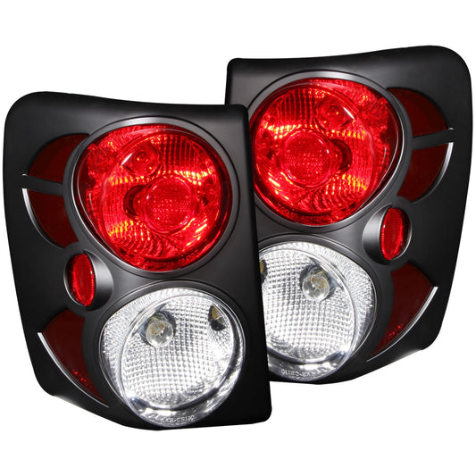 Anzo USA | Tail Light Assembly Clear Lens Black Housing Pair | Fits Grand Cherokee | 211105