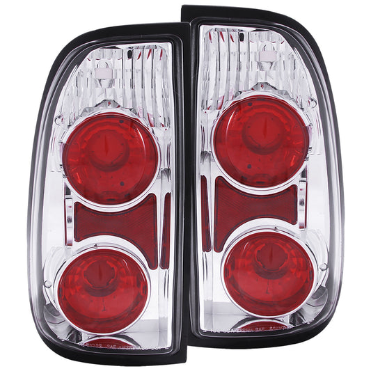 Anzo USA | Tail Light Assembly Clear Lens Chrome Housing Pair | Fits Tundra | 211125