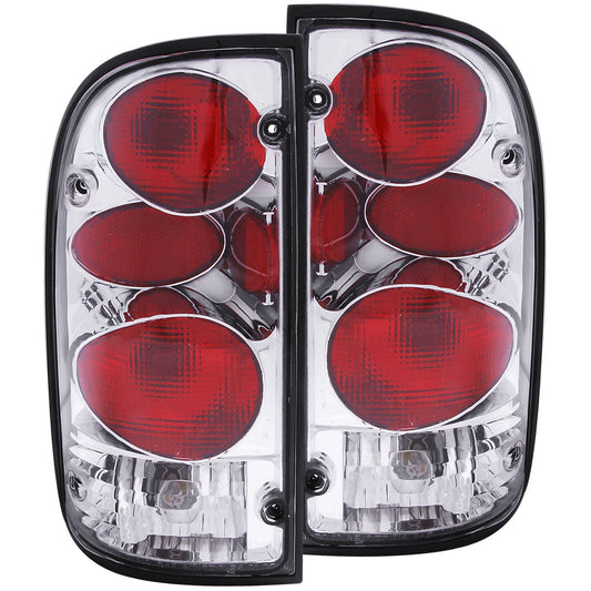 Anzo USA | Tail Light Assembly Clear Lens Chrome Housing Pair | Fits Tacoma | 211127