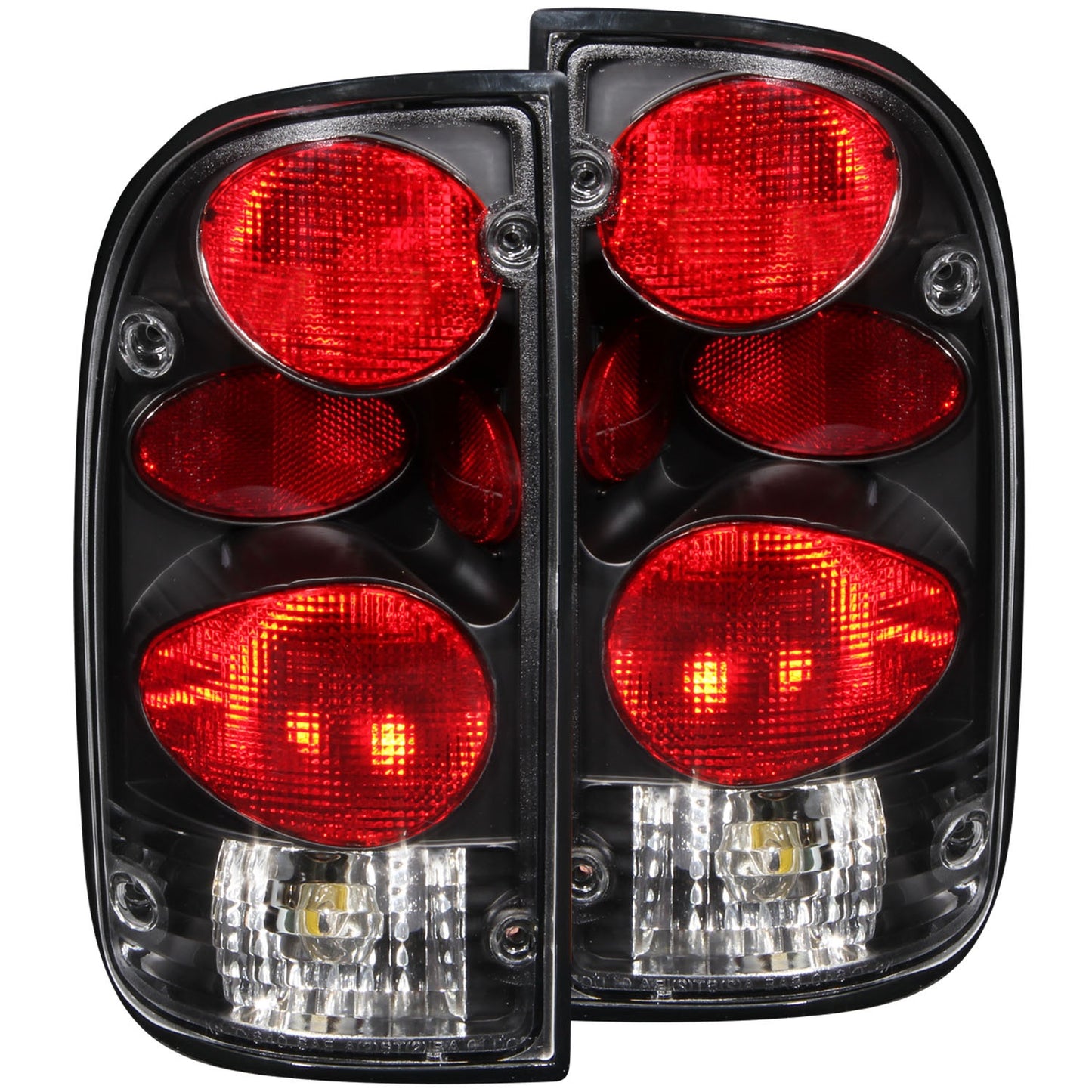 Anzo USA | Tail Light Assembly Clear Lens Black Housing Pair | Fits Tacoma | 211129