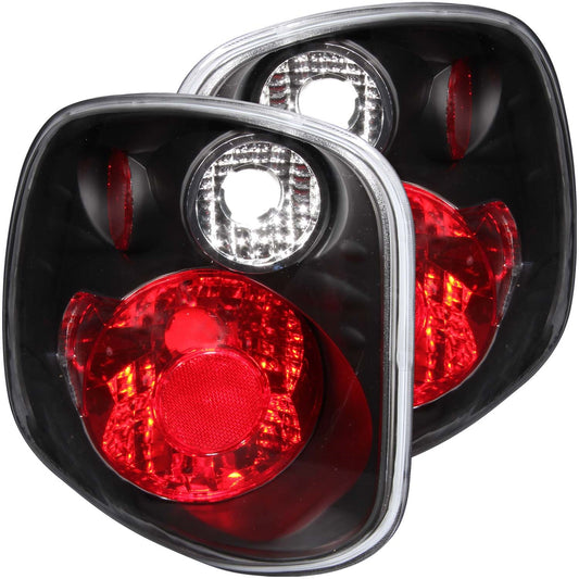 Anzo USA | Tail Light Assembly Clear Lens Black Housing Pair | Fits F-150 | 211143