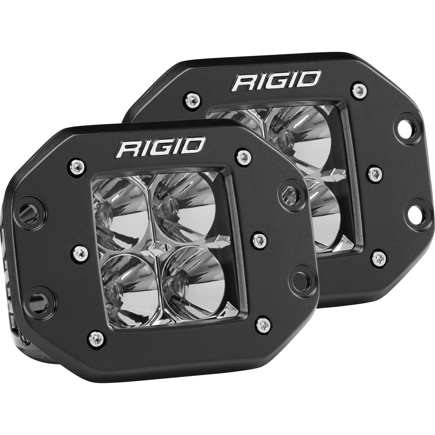 RIGID INDUSTRIES | Flood Flush Mount Black Pair D-Series Pro RIGID Industries | 212113