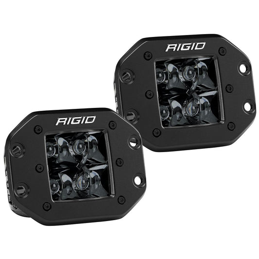 RIGID INDUSTRIES | Spot Flush Mount Midnight Pair D-Series Pro RIGID Industries | 212213BLK