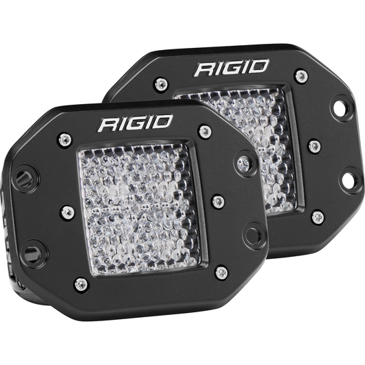 RIGID INDUSTRIES | Diffused Flush Mount Black Pair D-Series Pro RIGID Industries | 212513