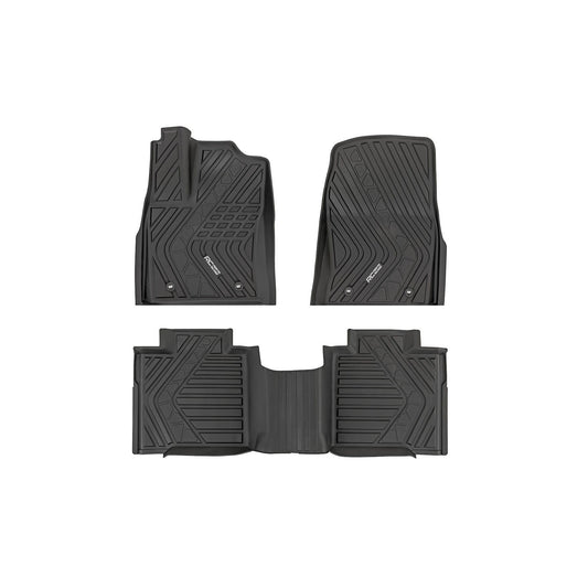 ROUGH COUNTRY Flex-Fit Floor Mats | FR & RR | CrewMax | Toyota Tundra 2WD/4WD (2022-2025) | FF-71780