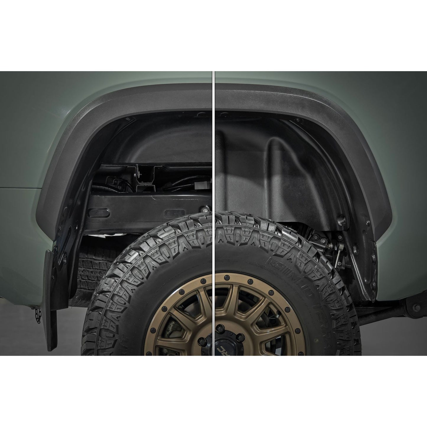 ROUGH COUNTRY Rear Wheel Well Liners | Toyota Tundra 2WD/4WD (2022-2025) | 4610