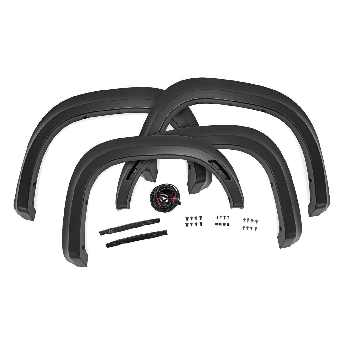 ROUGH COUNTRY Fender Flares | Sport | KH3 Super Black | Nissan Frontier 2WD/4WD (2022-2025) | S-N12200-KH3