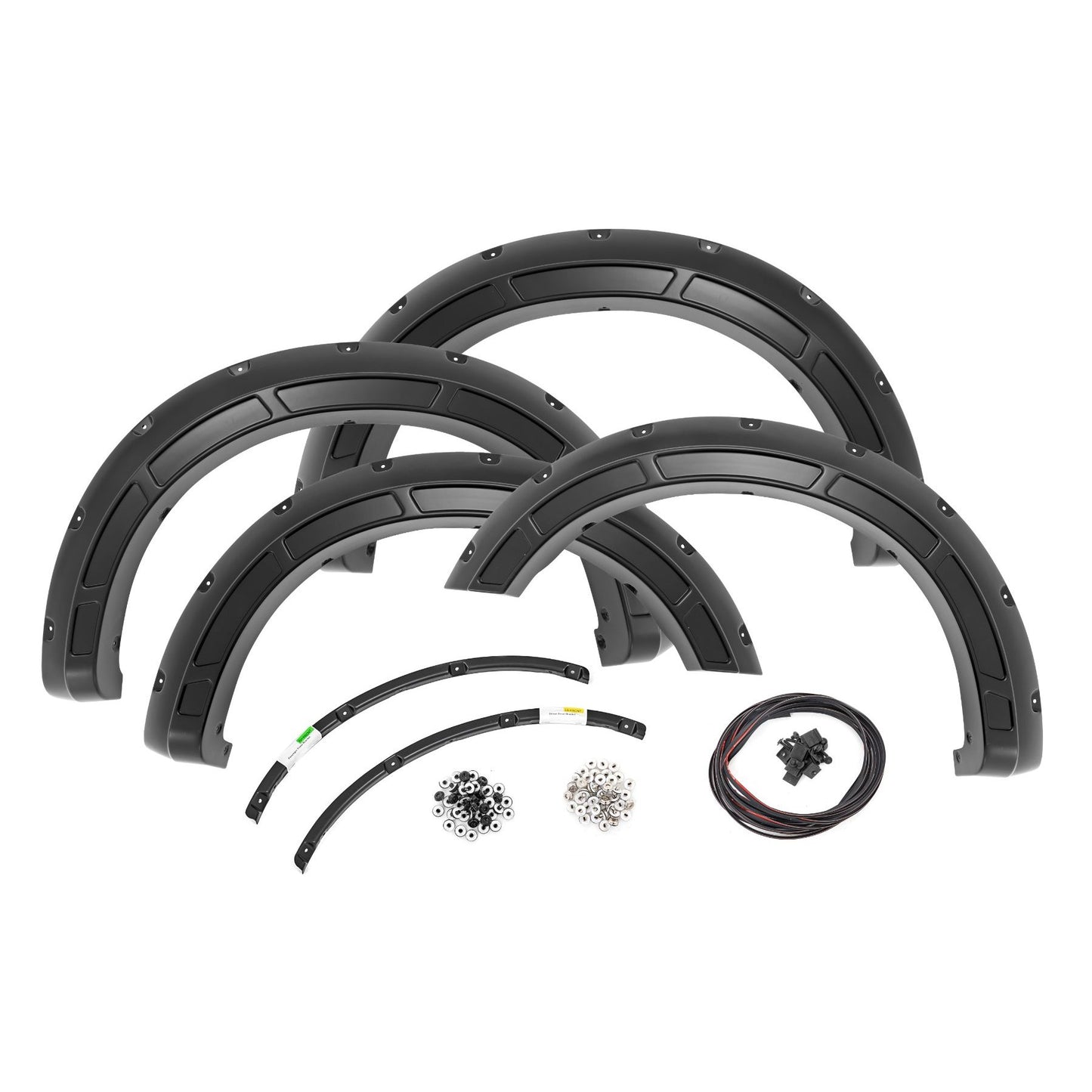 ROUGH COUNTRY Defender Pocket Fender Flares | YZ Oxford White | Ford F-250/F-350 Super Duty (23-25) | A-F20231-YZ